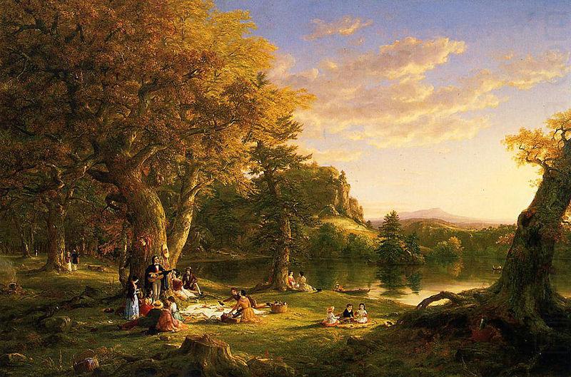 Thomas Cole The Picnic china oil painting image